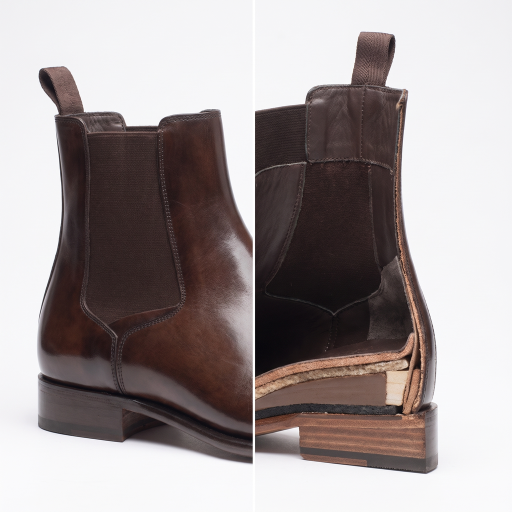 Cutaway of the STATURE Luxor boot showing the built-in hidden lift