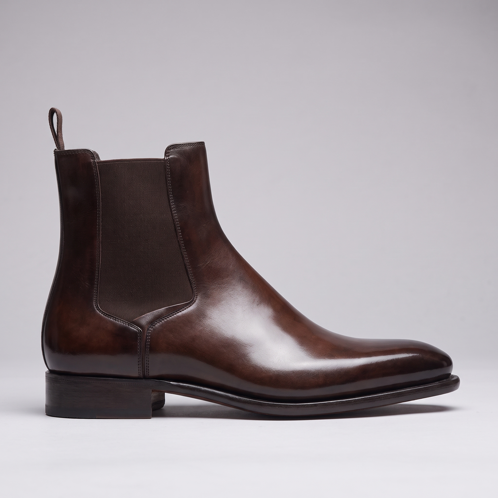 STATURE Luxor brown Chelsea boot side profile